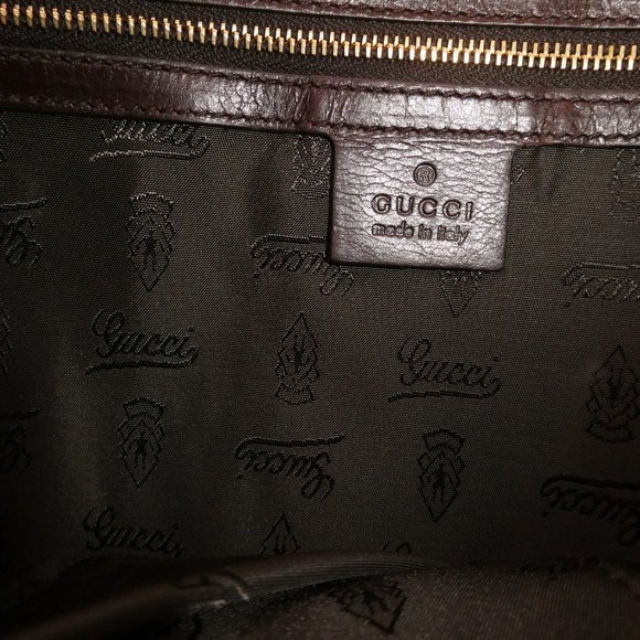 AUTHENTIC Gucci Brown Snakeskin Clutch Handbag - Picture 5 of 8